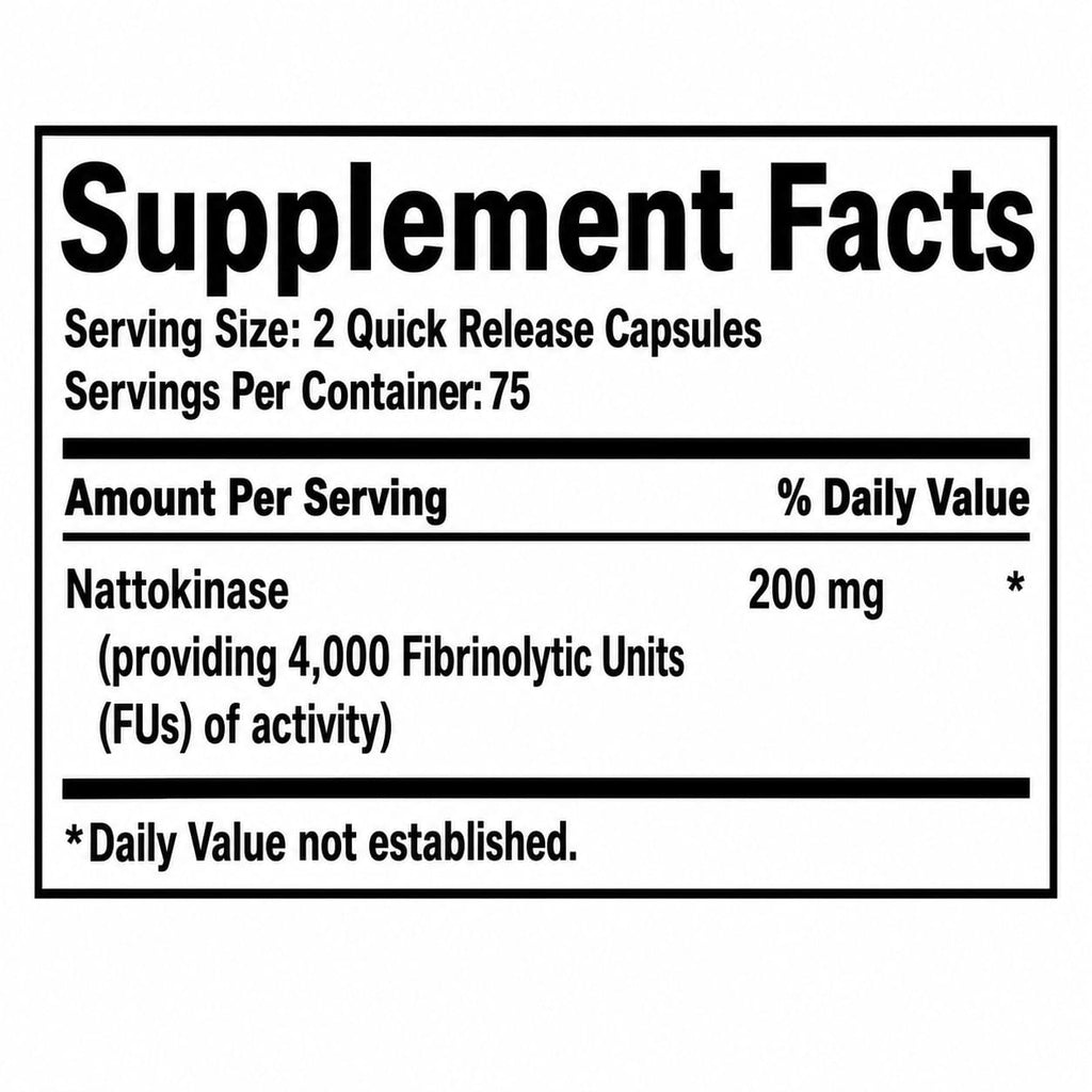 Beast Labs Nattokinase 4000 fu 150 count